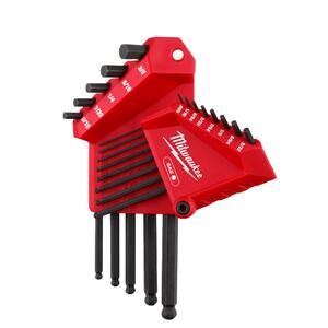 Milwaukee 13-Key Ball End (38-22-2185) L- STYLE Hex Key Set SAE